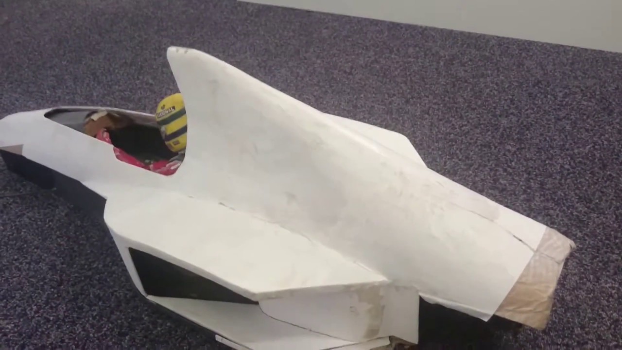Ayrton Senna | Paper McLaren MP4-5B engine cover.