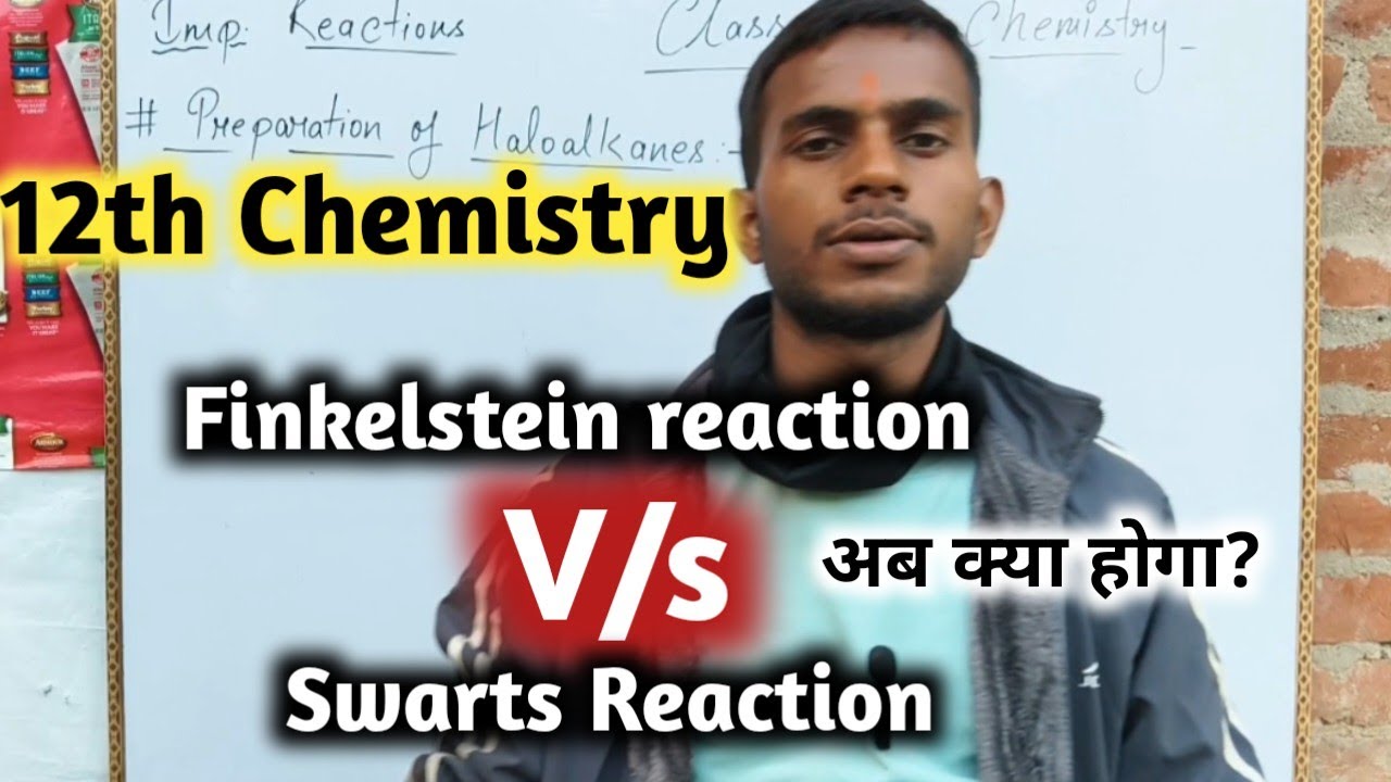 Finkelstien and swarts Reaction haloalkane and Haloaerene class 12 chemistry #class12th 