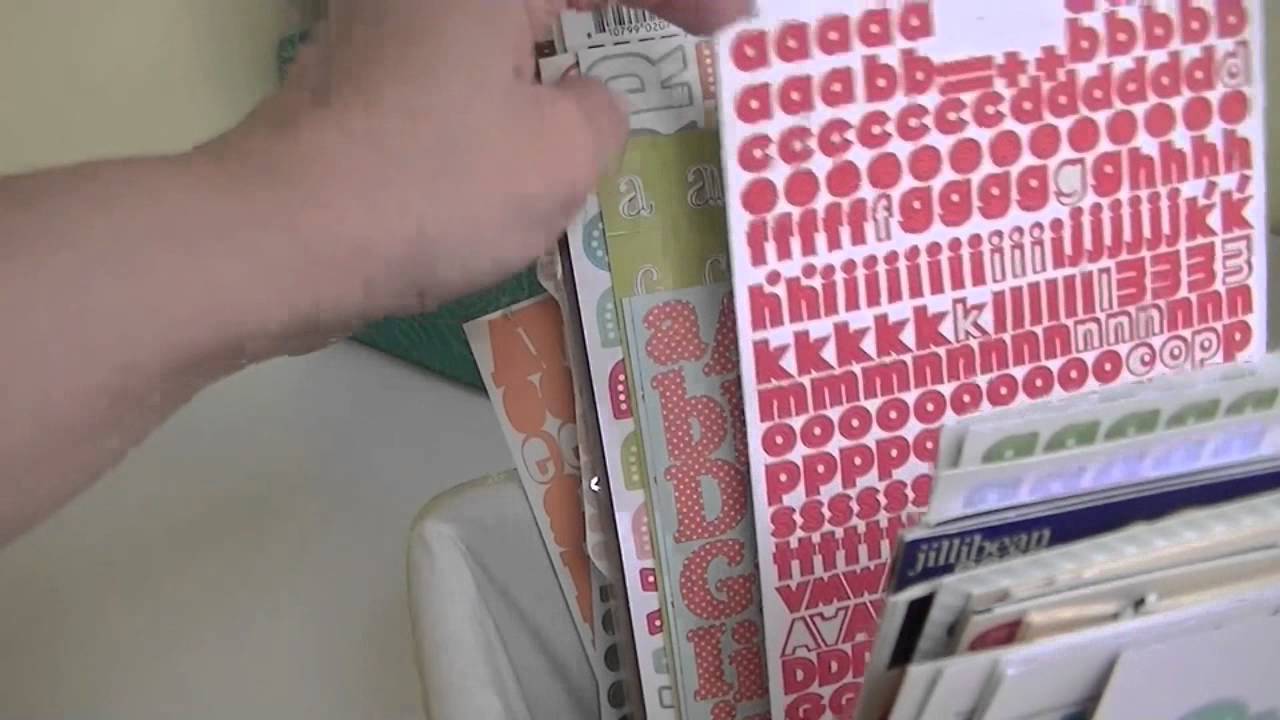 Scraproom Sunday: Letter Sticker Storage