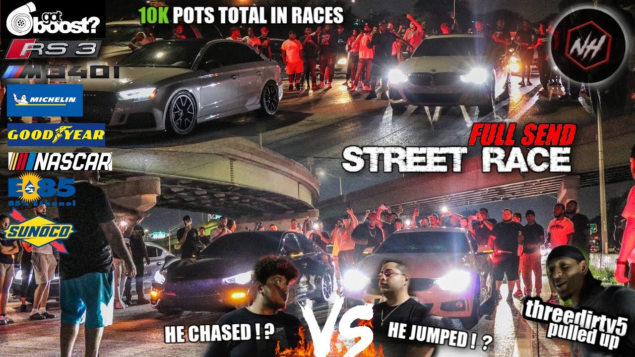 STREET RACING GONE WRONG Who really won?! It can go both ways GOT INSANE NO HESI VS RS3 CITY SHUT