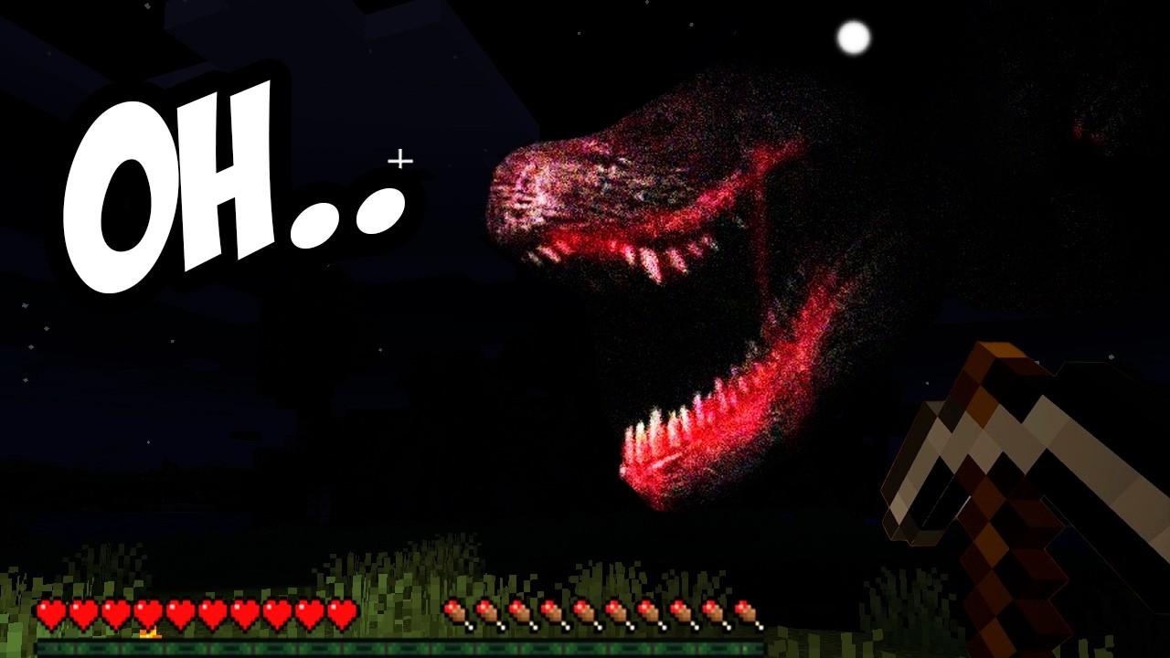 Sobreviví a DINOSAURIOS aterradores en MINECRAFT 💀