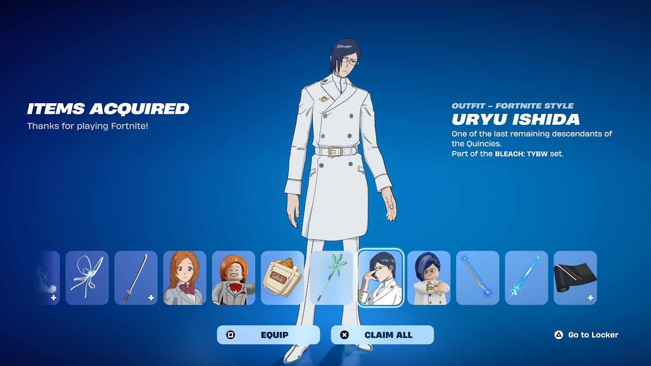 How To Get Bleach Uryu Ishida Skin For FREE! (Fortnite)