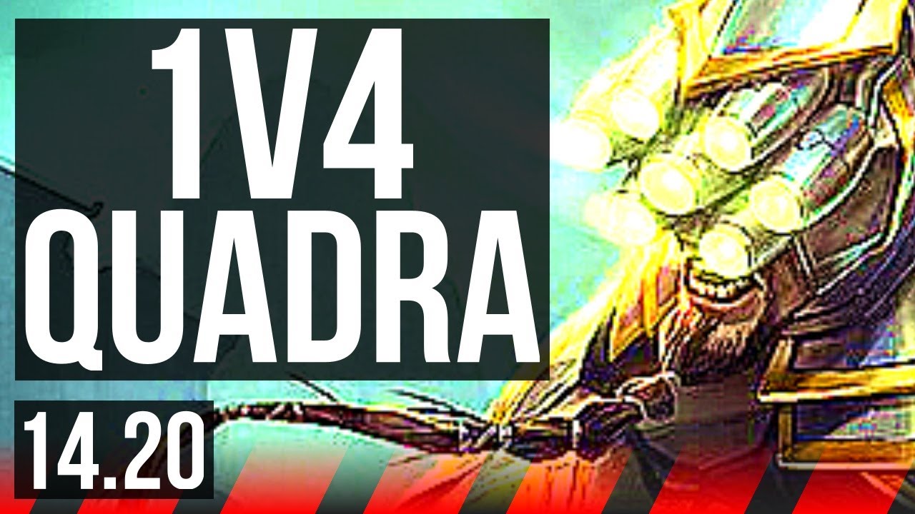 MASTER YI vs WARWICK (TOP) | 1v4 Quadra, 9 solo kills, Legendary, 19/2/2 | KR Diamond | 14.20