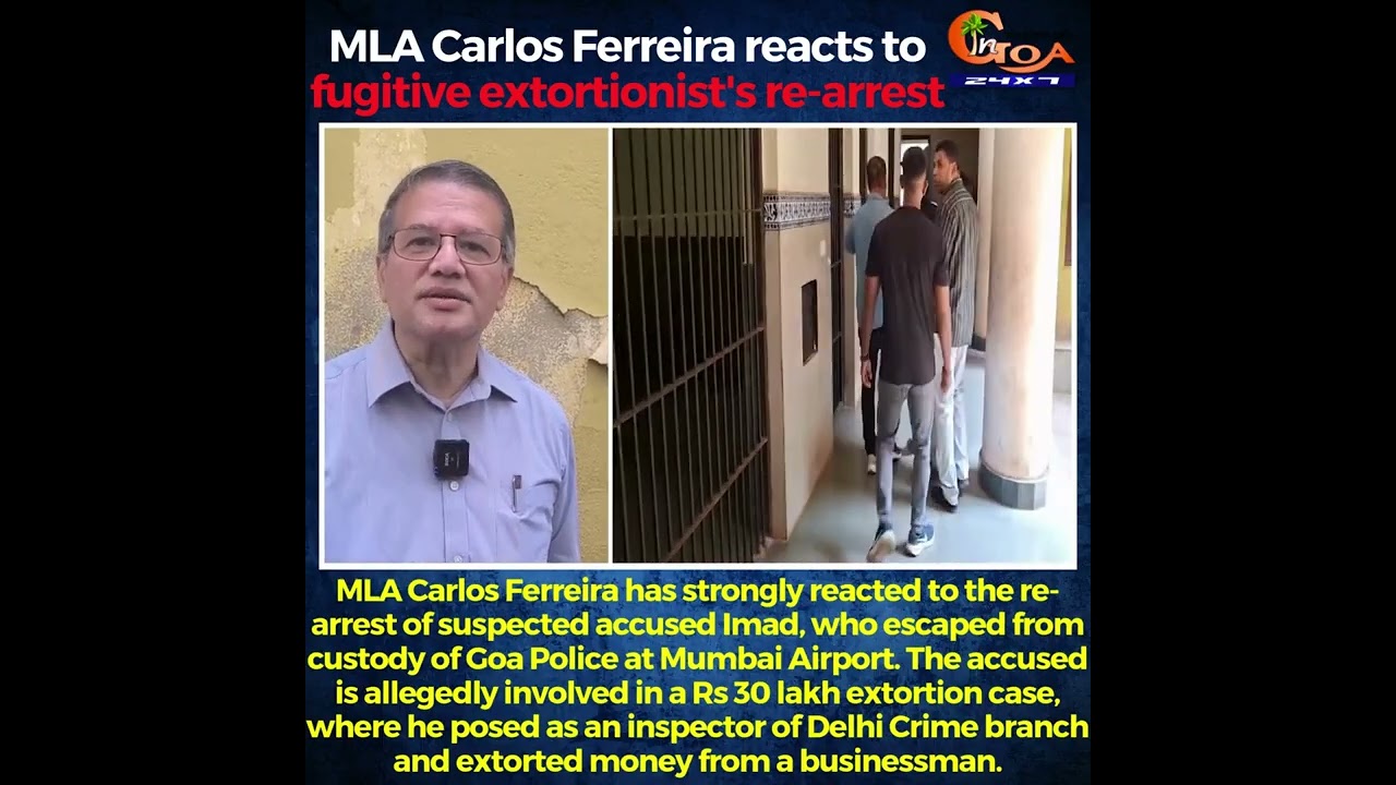 MLA Carlos Ferreira reacts to fugitive extortionist's re-arrest