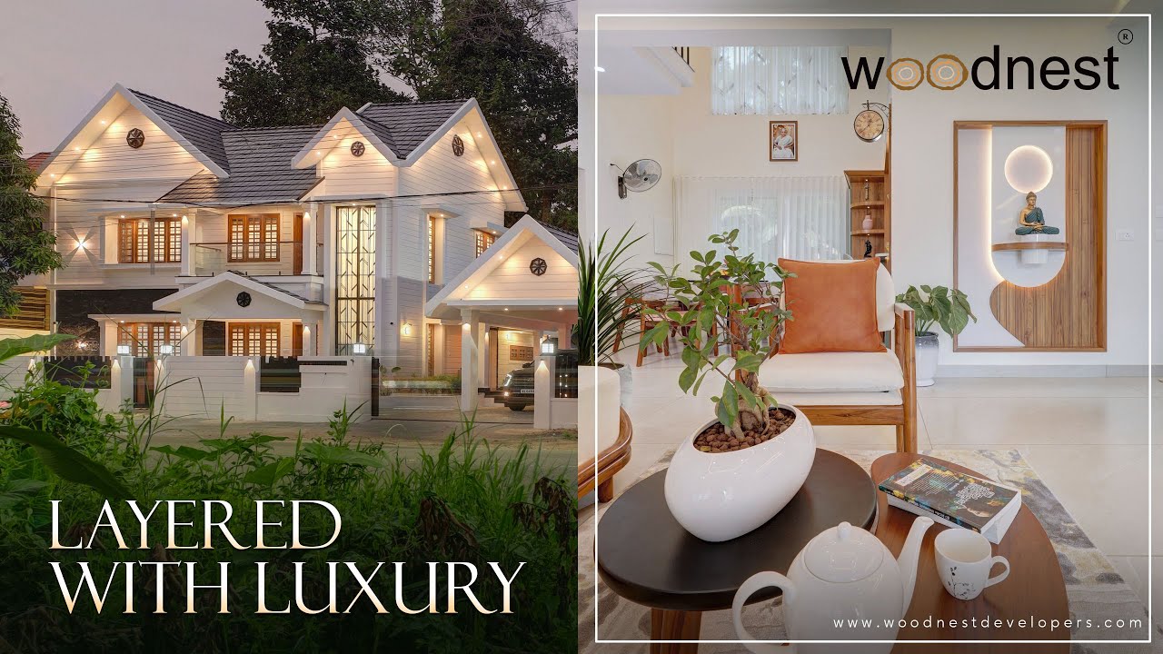 LAYERED WITH LUXURY | CHENGANNUR, ALAPUZHA | WOODNEST #home #architecture #interiordesign