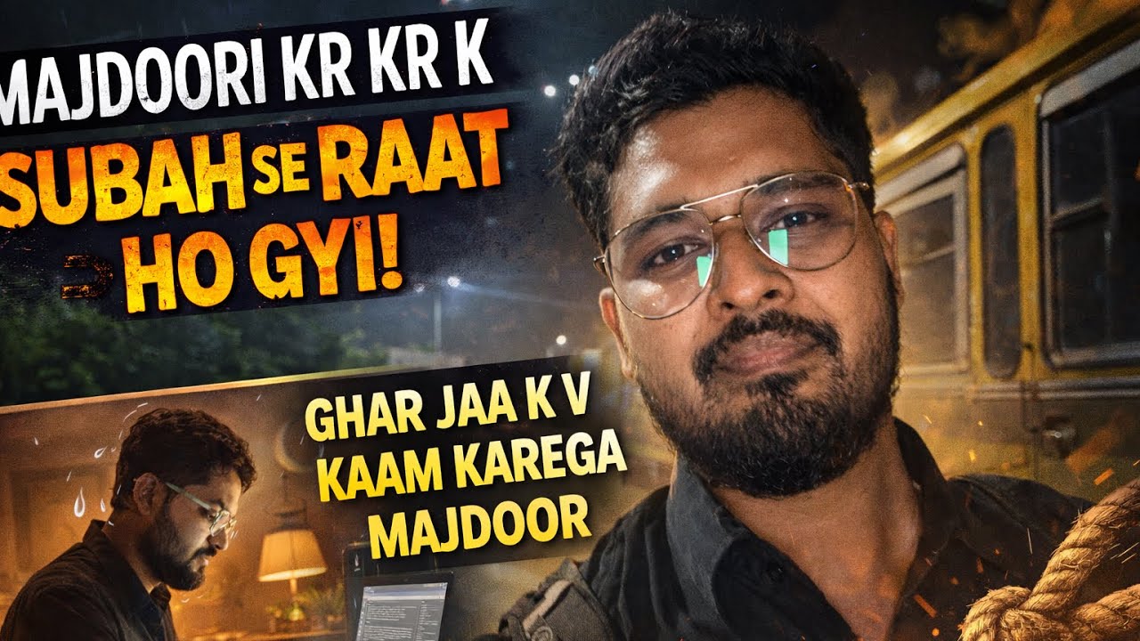 Majdoori Kr K Subah Se Raat Ho Gyi, Ghar Jaa Ke Bhi Kaam Karega Majdoor 😓 | Corporate Majdoor Vlogs
