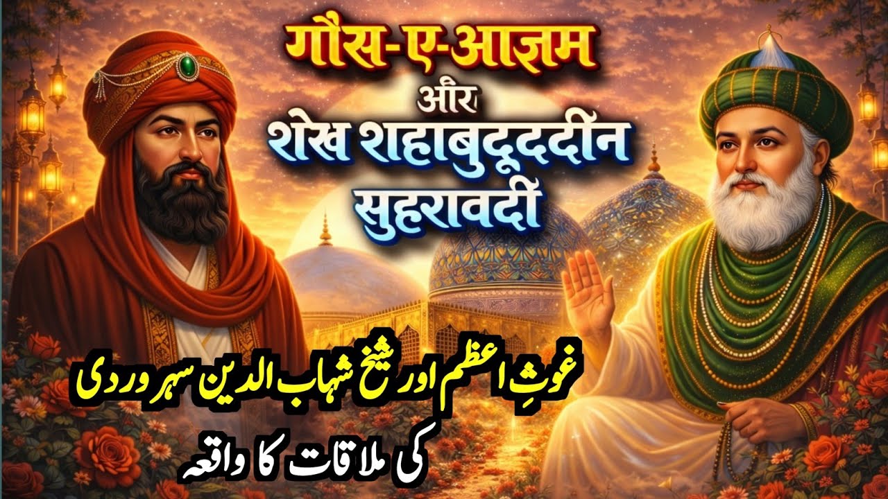 Ghous e Azam Aur Shaikh Shahabuddin Suharwardi Ki Mulaqat Ka Waqia || Taiba Voice
