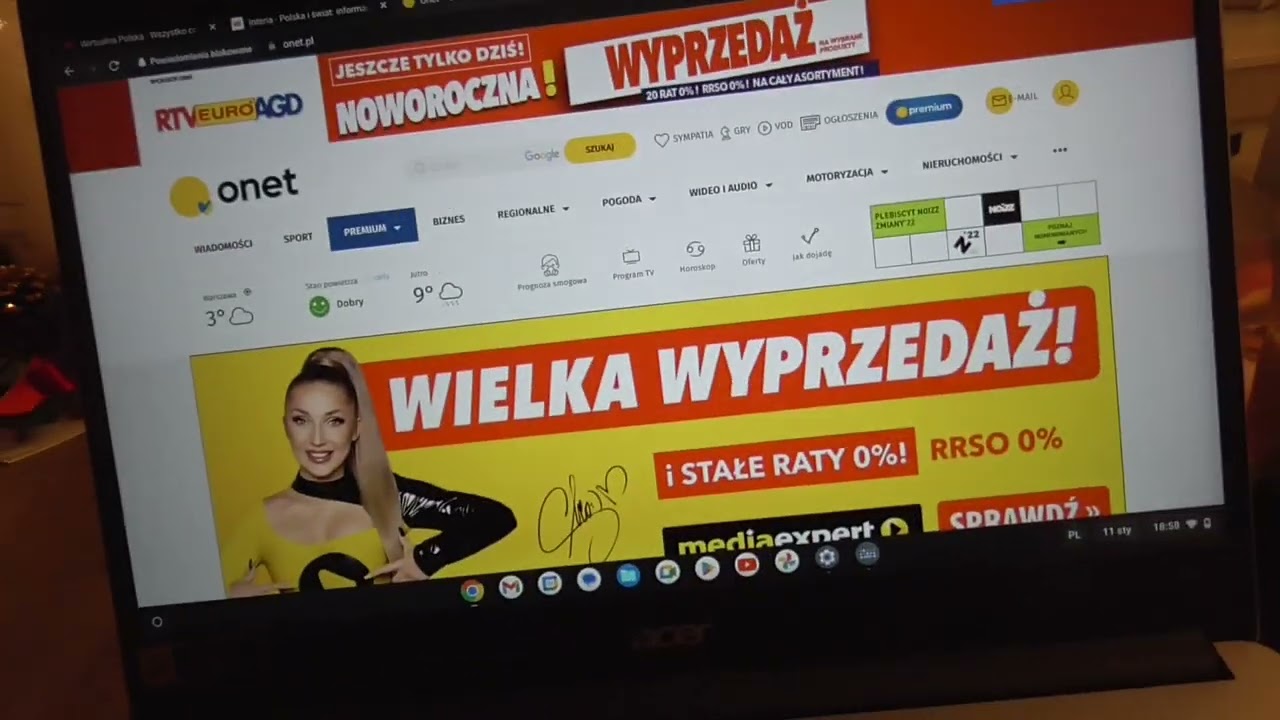 System Chrome OS - skr&oacute;ty klawiszowe