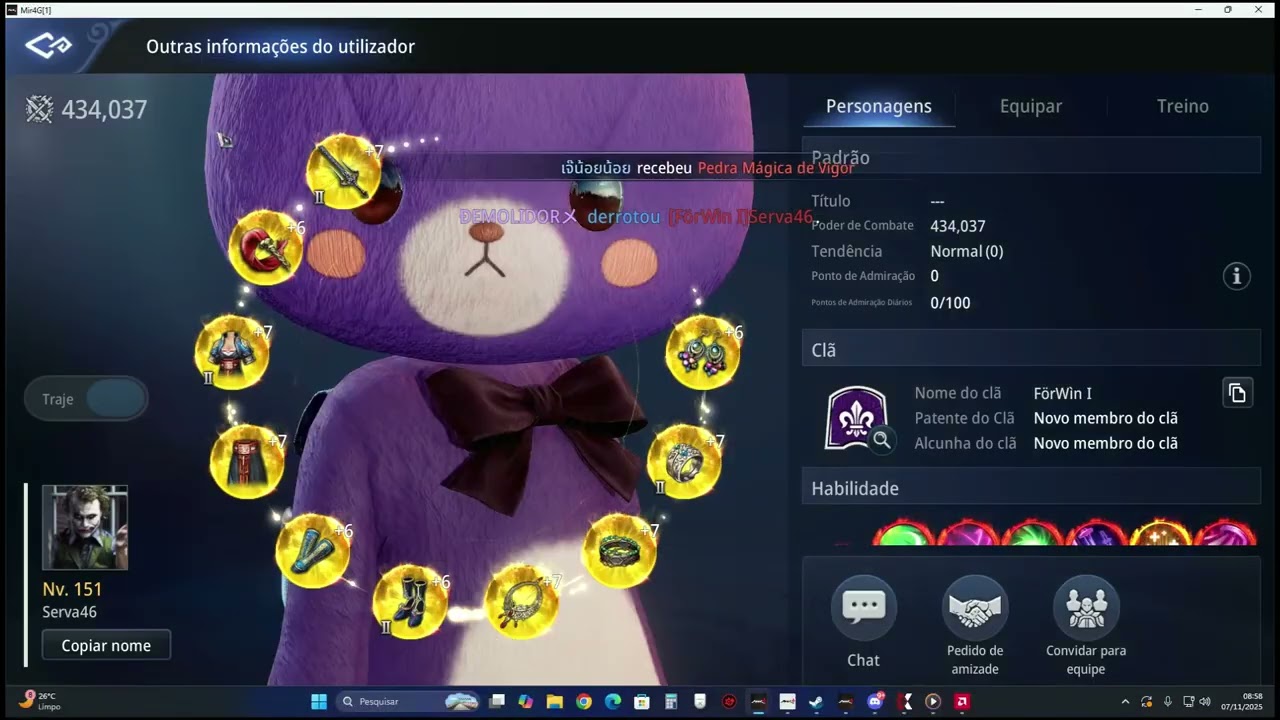MIR4 PVP Lanceiro 404k VS Taoista 434k
