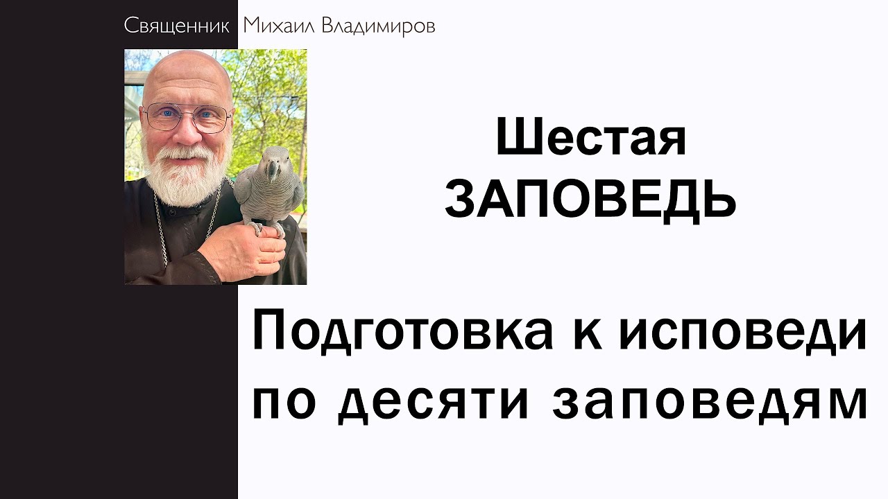 Шестая заповедь. Не убивай.