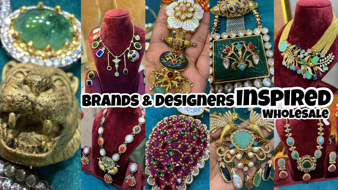 Brands and Designers Inspired Jewellery Wholesale Market in Chandni Chowk| Luxurious Necklaces 