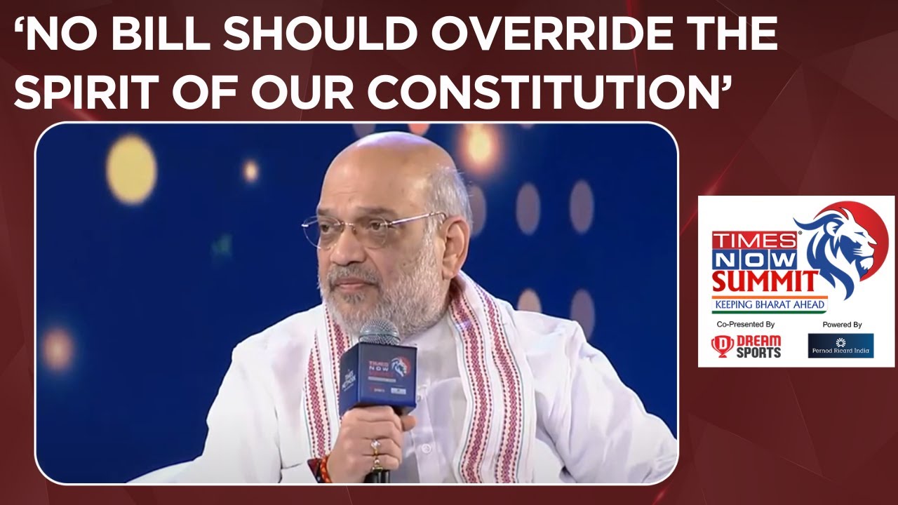 Amit Shah Explains Waqf Bill's unconstitutional Nature & Bulldozer Action  | Times Now Summit 2025