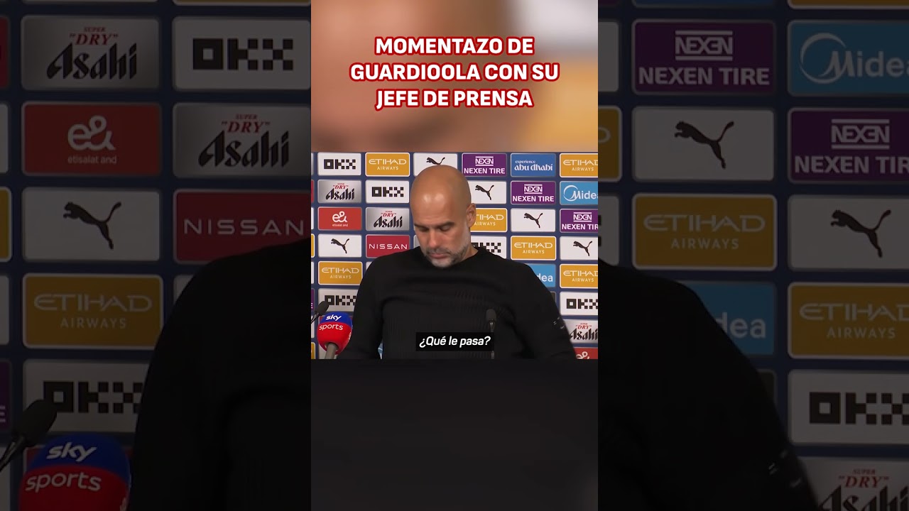 El MOMENTAZO de GUARDIOLA con su JEFE DE PRENSA | MANCHESTER CITY