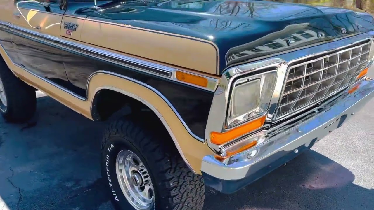 1978 Ford Bronco XLT Ranger Coyote Swap Walk-Around & Start