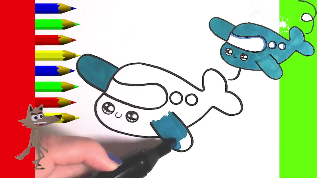 KAWAII WIE  ZEICHNET MAN EINEN kawaii 💠 malen Schritt für Schritt Flugzeug