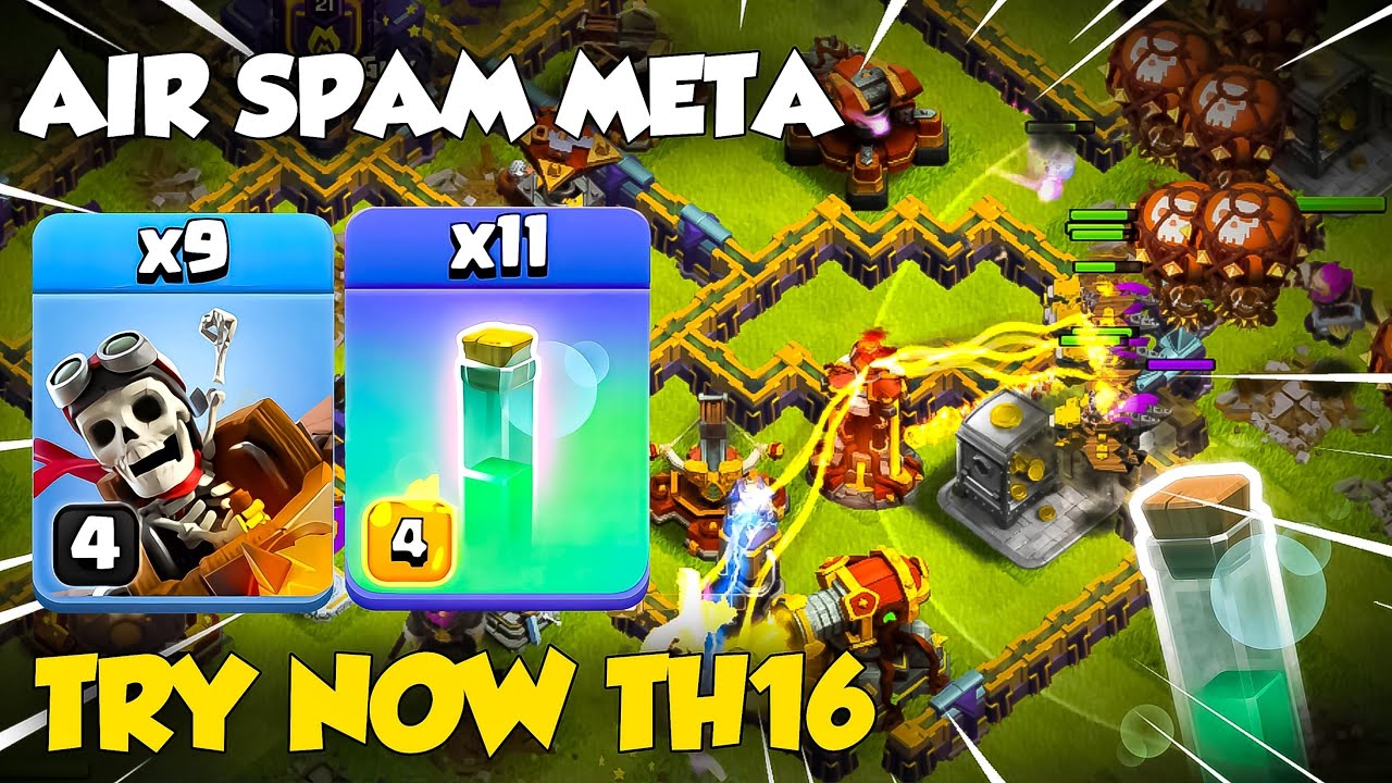 Air Spam! Dragon Rider is the Best TH16 Attack Strategy in Clash of Clans