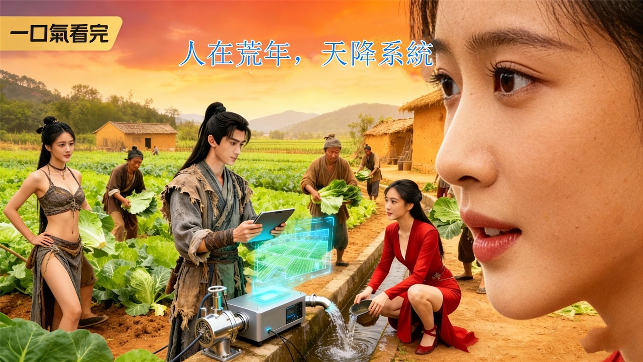 《人在荒年，天降系統》💖現代社畜中獎穿越，重生荒年少女開啟系統，人參救命糧食滿倉，懟翻奸佞官封縣令# 逆襲封官 #女強崛起