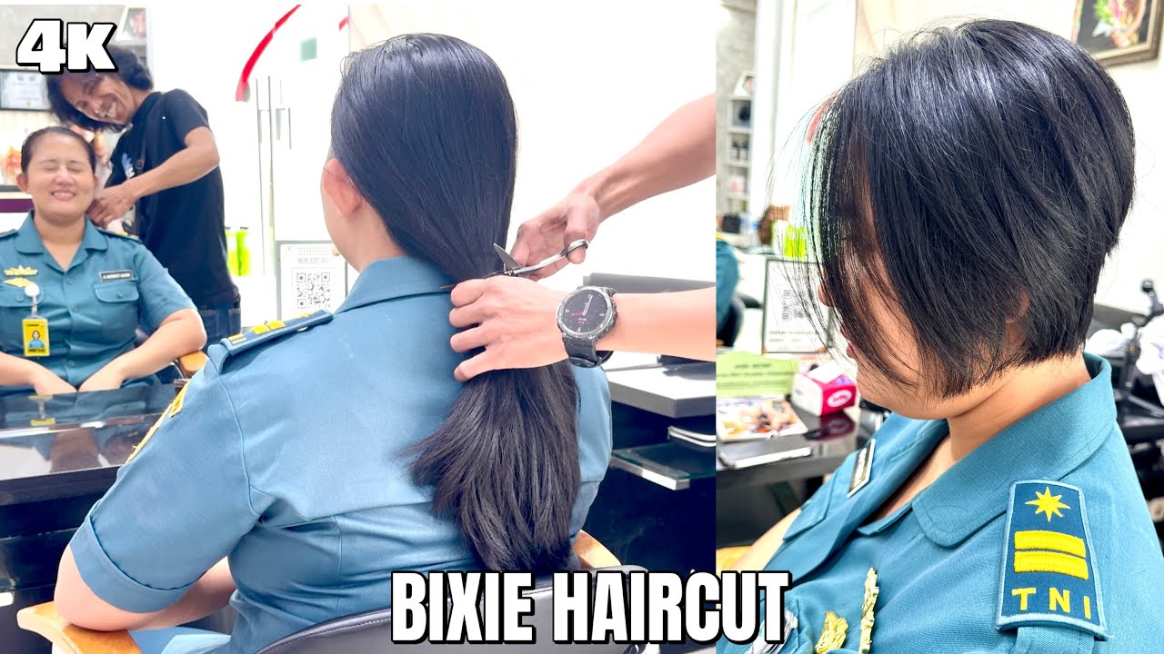 BIXIE HAIRCUT | Hairstyle transformation | long to short haircut | potong rambut pendek
