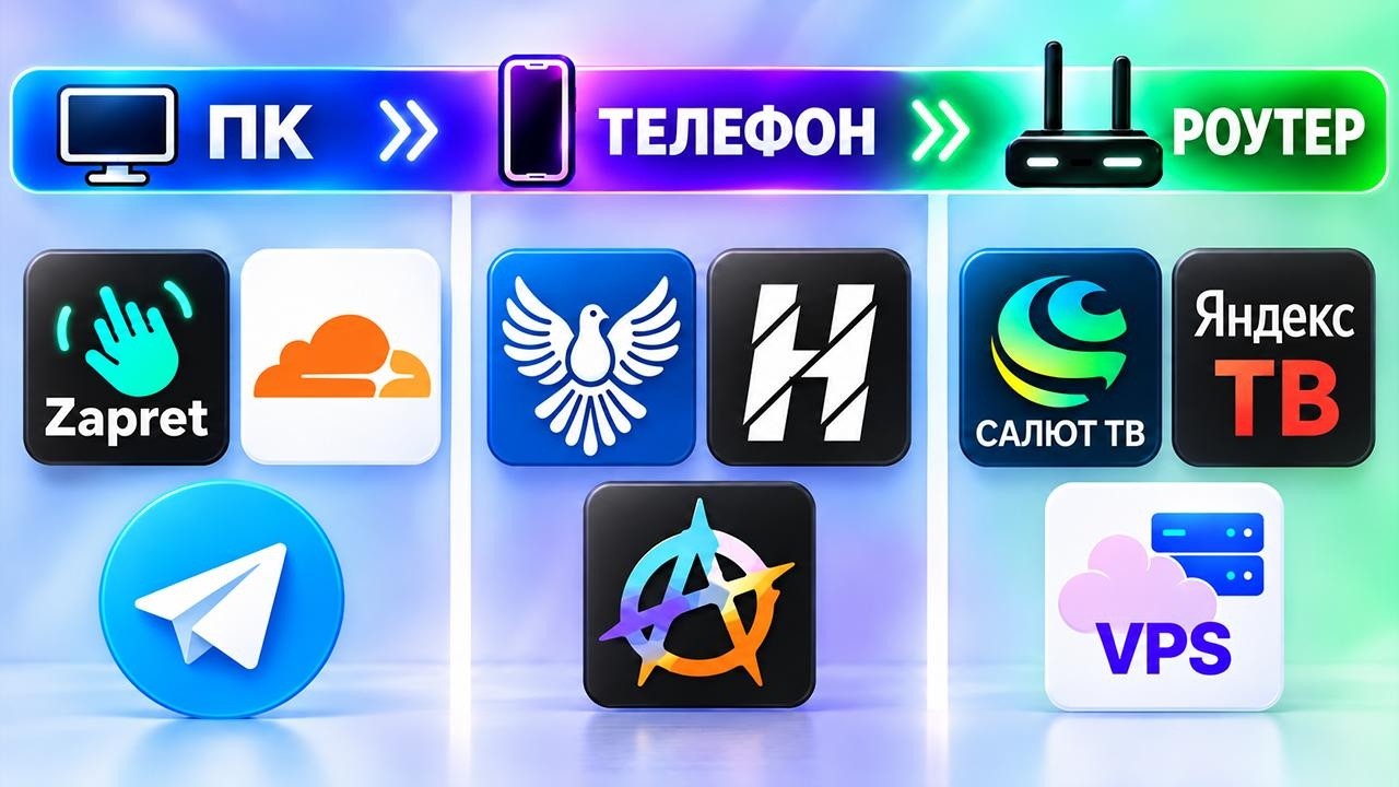 Лучший ОБХОД на КАЖДОЕ устройство &mdash; Телефон, ПК, ТВ и Роутер
