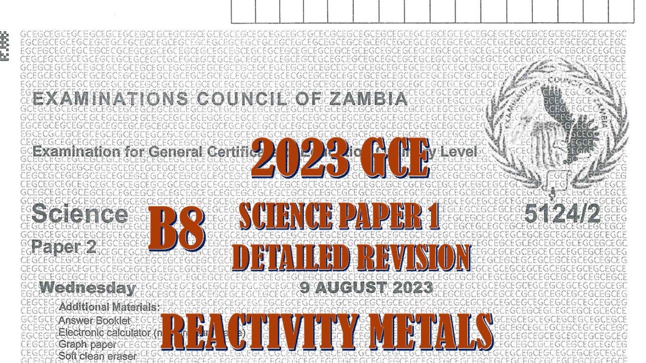 2023 GCE SCIENCE PAPER 2 QUESTION B7 DETAILED SOLUTIONS