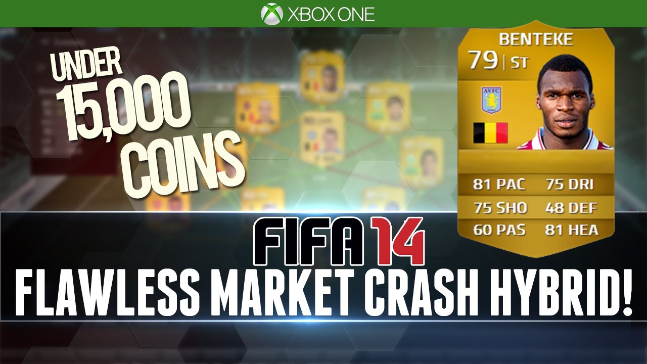 FIFA 14 | FLAWLESS MARKET CRASH HYBRID for UNDER 15k! | Squad Builder #29 (NEXT GEN)