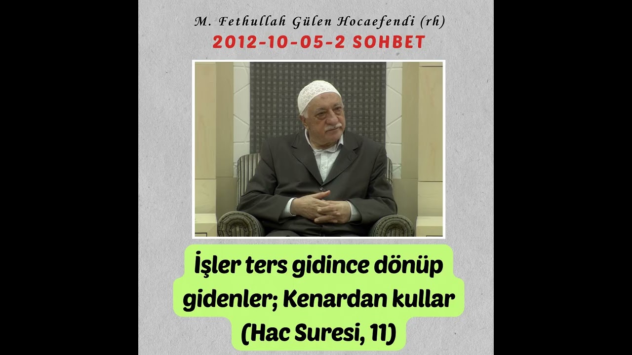 2012-10-05-2 SOHBET - İşler ters gidince dönüp gidenler; Kenardan kullar