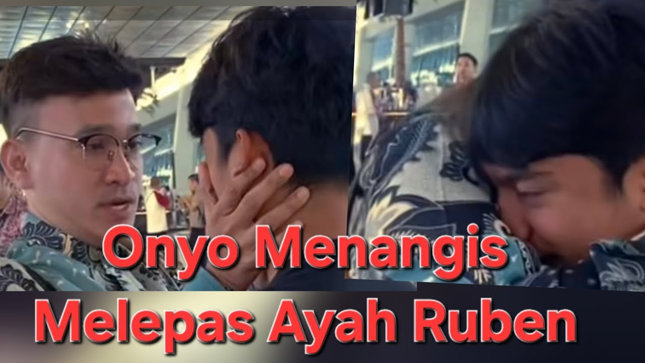 Detik-detik Onyo Menangis di Bandara Saat Melepas Ruben Onsu Umrah”#onyo @VerentChannel 