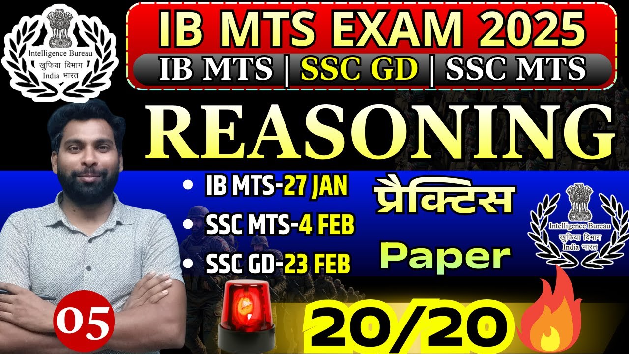 IB MTS REASONING Previous Year Question Paper | IB MTS 27 JAN 2026 Paper |IB MTS Paper Analysis 2026