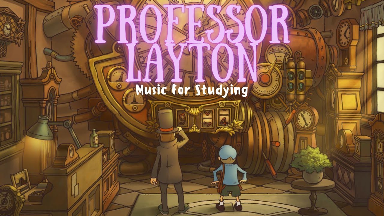 Professor Layton Music For Studying | 1hour + of Calming Music from the Professor Layton Game Series