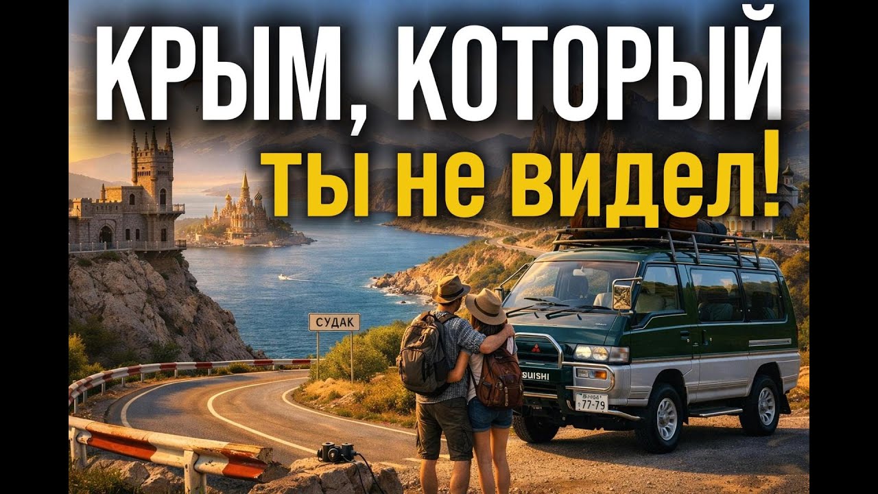 Объехали ВЕСЬ КРЫМ на самодельном автодоме 😱 Ночевали у моря и в горах без отелей