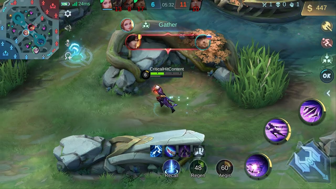 Mobile Legends Bang Bang Dyrroth 5v5 | KDS 2:2:1