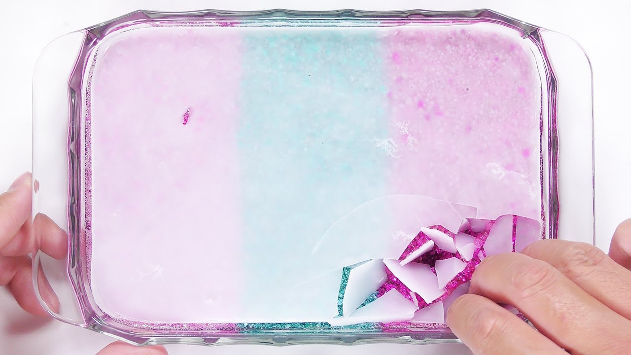 【DIY】究極のパキパキネイルストーンスライムの作り方【slime ASMR】