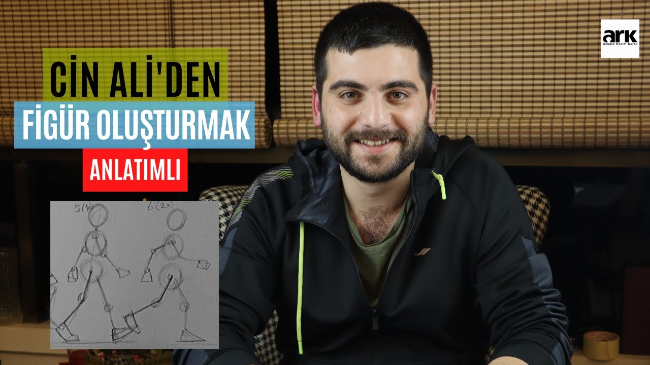 CİN ALİ'DEN FİGÜR ÇİZİMİ - BASİT HAREKETLİ İMGESEL FİGÜR ÇİZİMLERİ  -  yetenek sınavı çizim dersleri