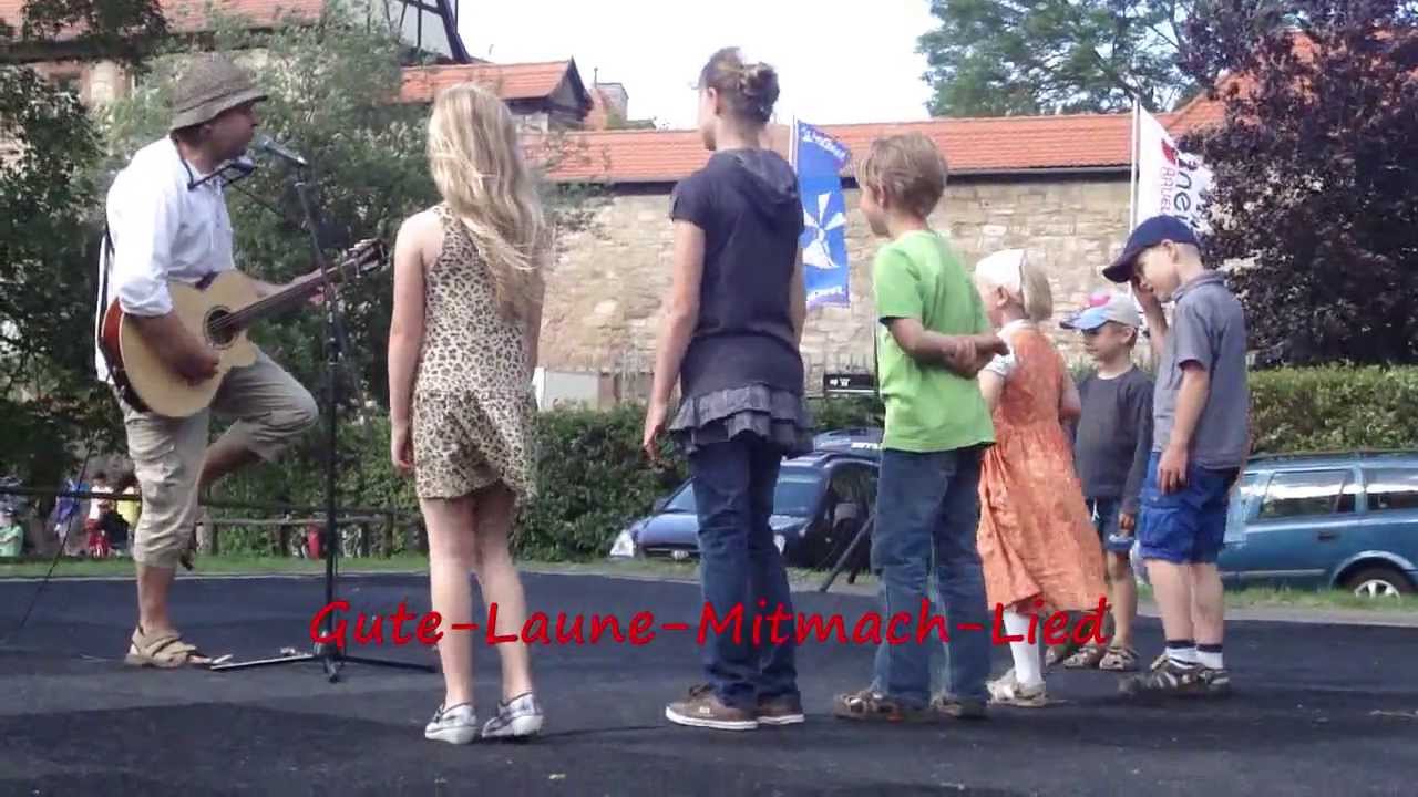 Gute-Laune-Mitmach-Lied, Kinderliedermacher Thomas Koppe, in Kranichfeld, Niederburg
