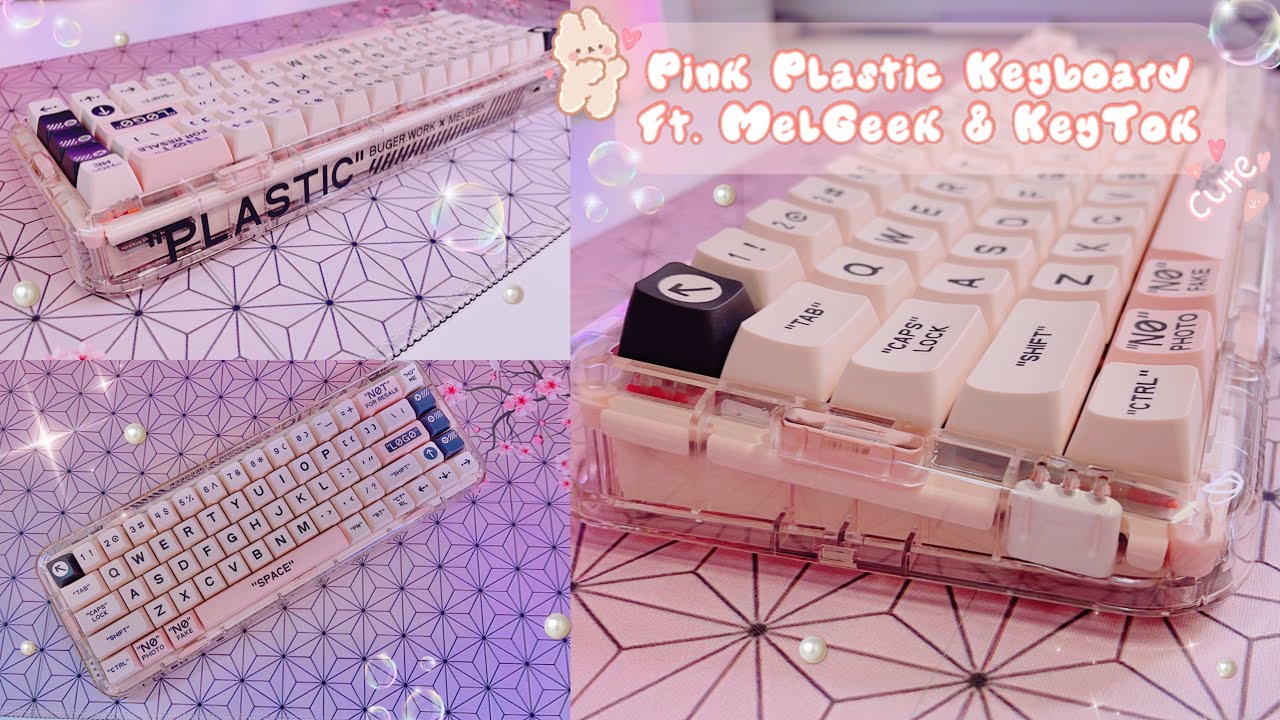 Unboxing A Plastic Keyboard: Mojo 68  + Arcade Keycaps Ft.  KeyTok & MelGeek 🕹️💕