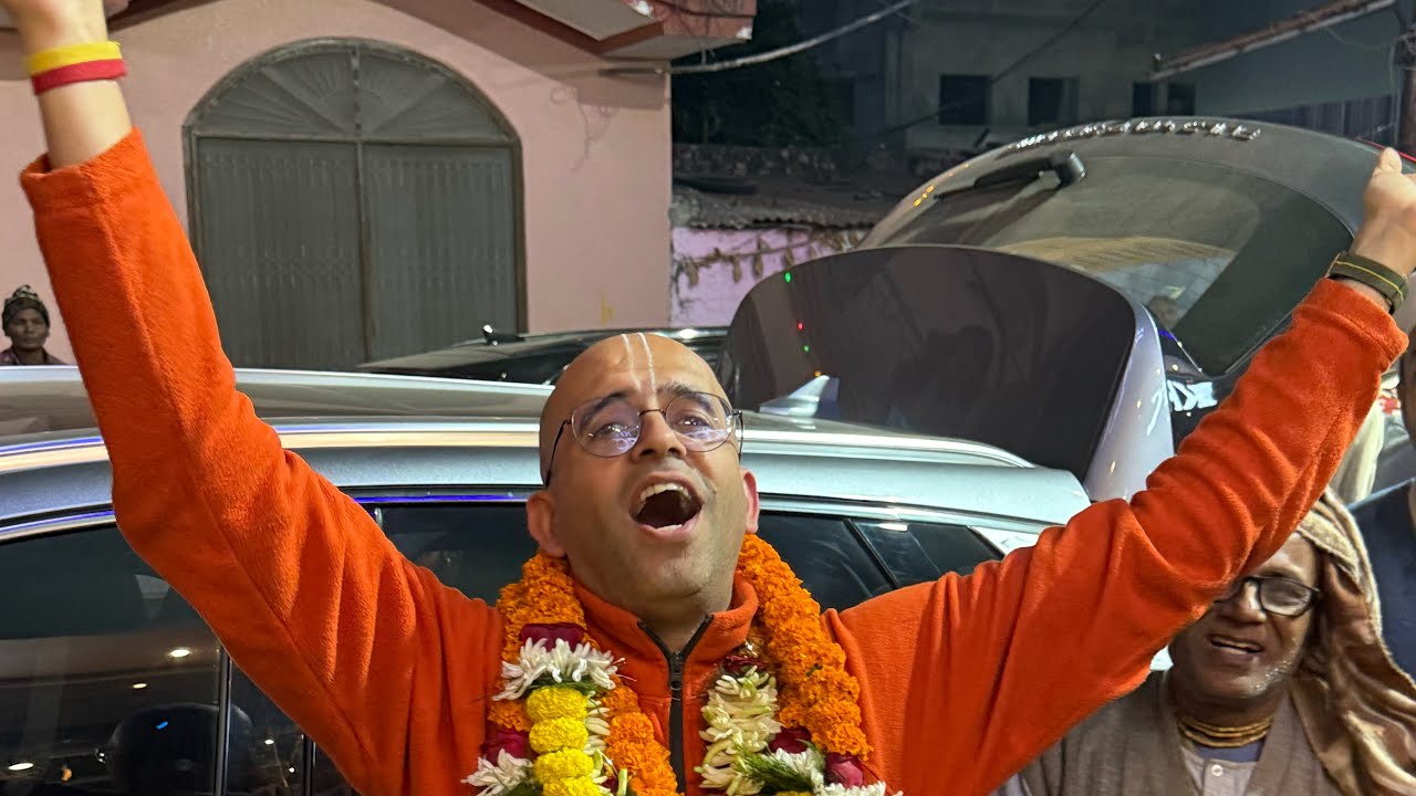 Grand Welcome for HG Amogh Lila Prabhuji at ISKCON Birgunj