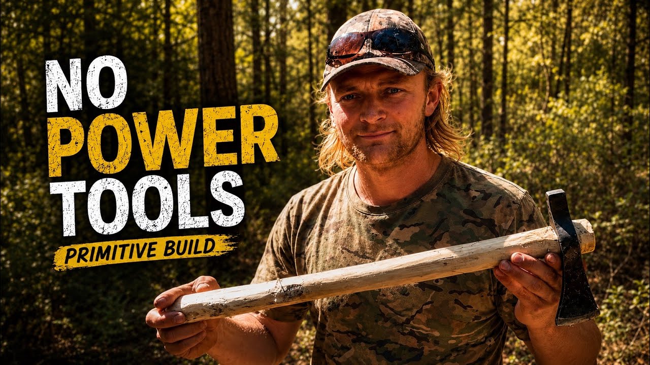 Crafting and Axe Deep in the Australian Bush