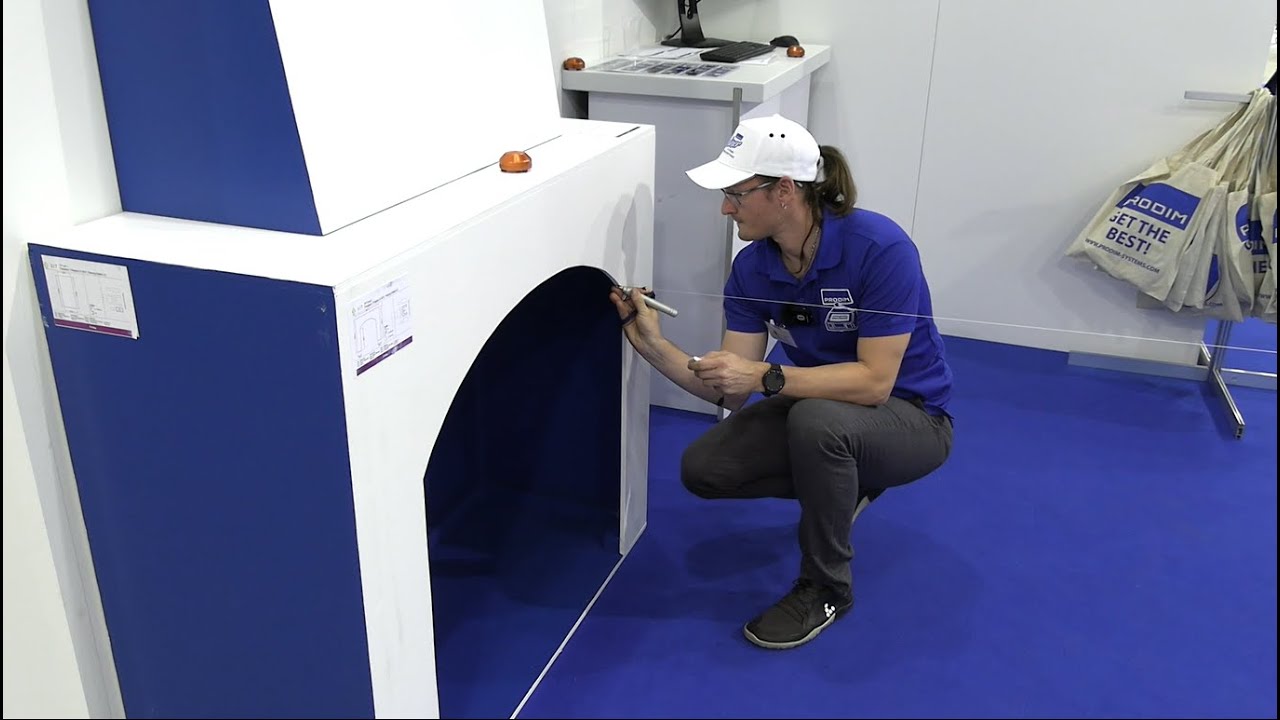 Digital Templating a Fireplace with the Proliner - Live @ Marmomac 2023