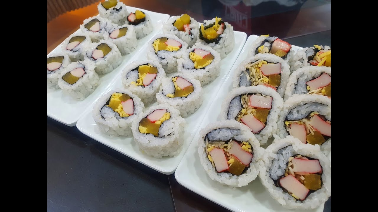 😲💯👍🏻기계로 캘리포니아롤 완벽하게 만들기 [고급형김밥/롤기계] Perfectly making sushi roll by machine💯💯👍🏻👍🏻
