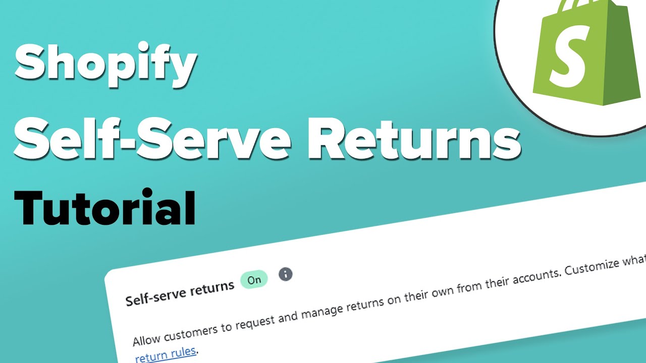 How To Use Shopify Self-Serve Returns - Shopify Tutorial