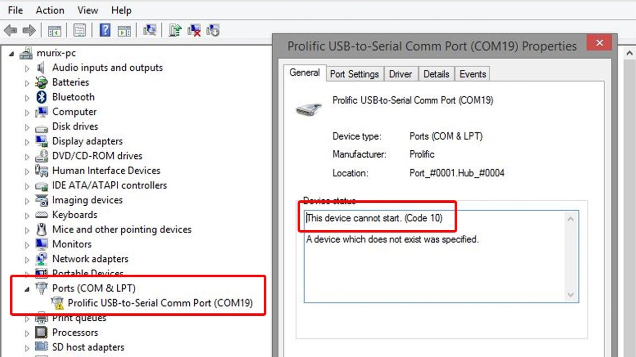 РЕШЕНО Prolific USB to Serial — это устройство не запускается (код 10) Проблема / Решение проблемы