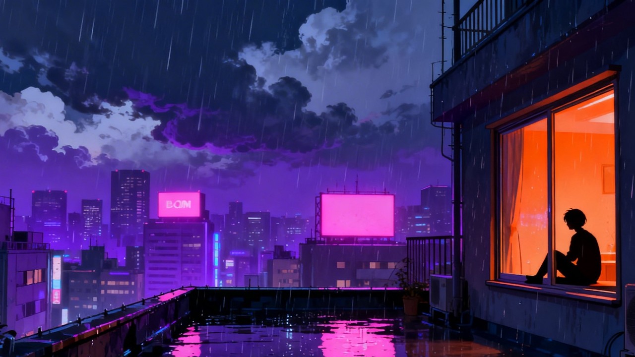 3AM in Tokyo 🌙 Rainy LoFi Beats for Deep Focus & Relax