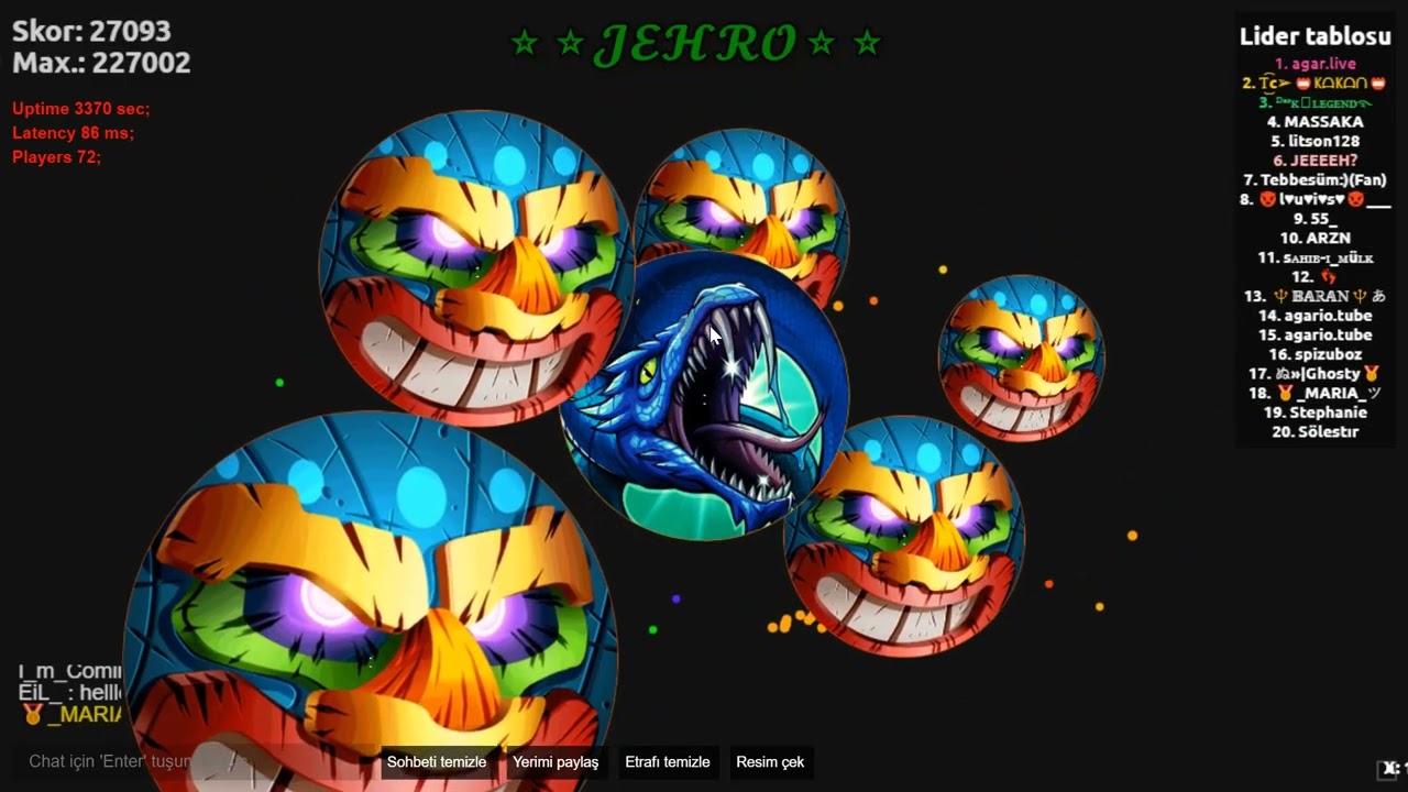 AgarLive Virus Bomb Jehro & Neşter ^^ (with sound) Sesli ameke