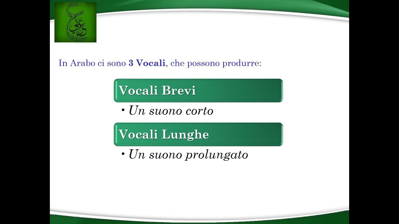 Lezione di Arabo #8 - Le vocali brevi