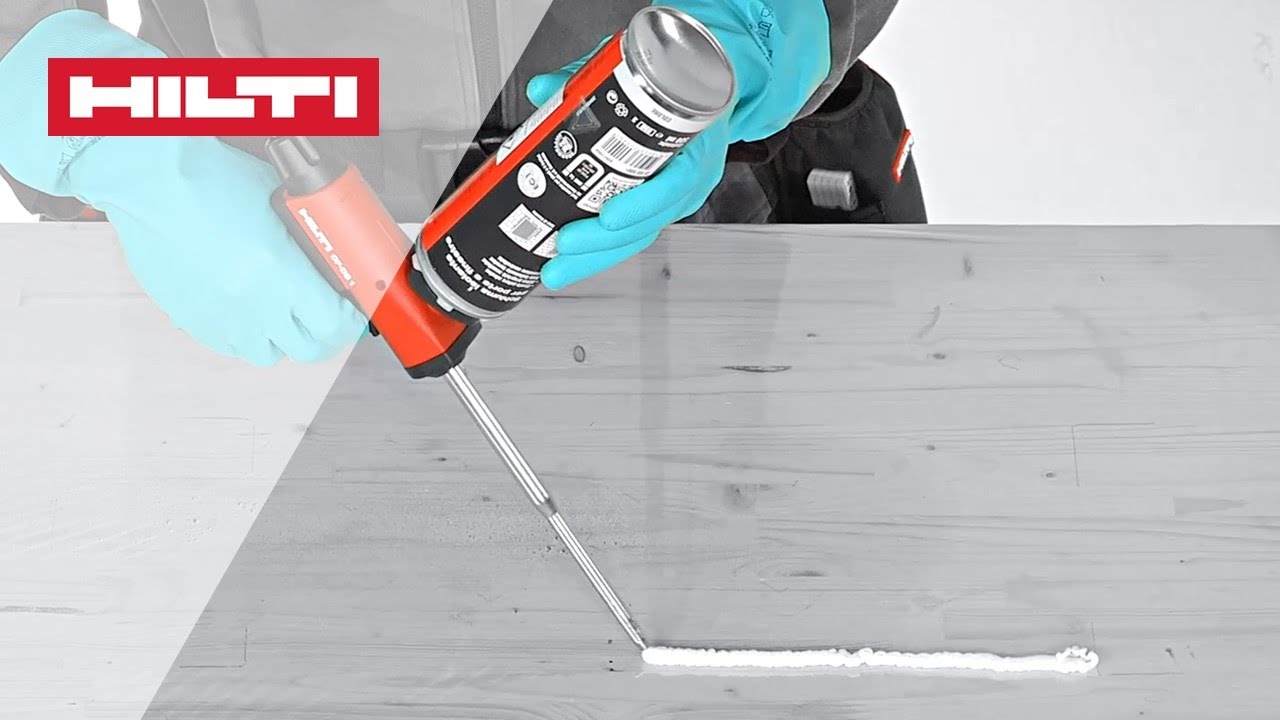 HOW TO use Hilti CF-DS 1 / CF-DS L dispensing guns and foam