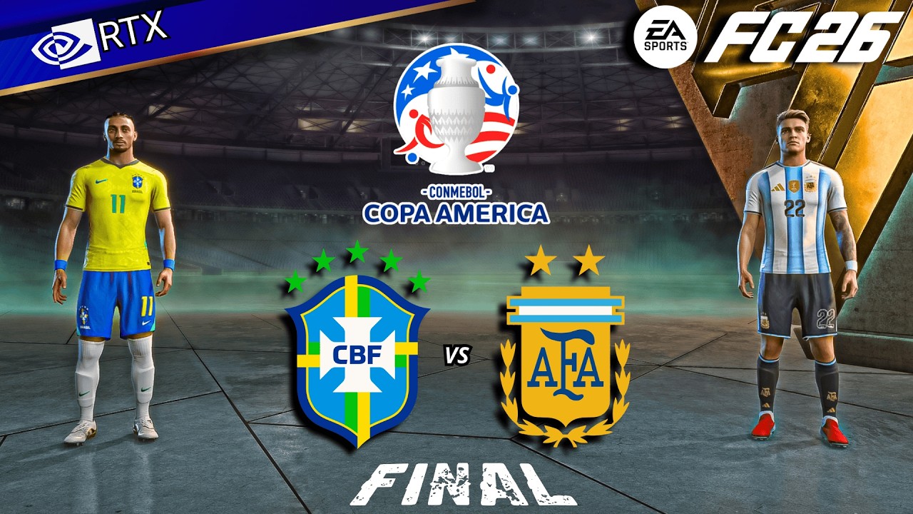 ФК 26 - Бразилия против Аргентины, Вини-младший, Месси | Финал Кубка Америки, полный матч | PC™ [...