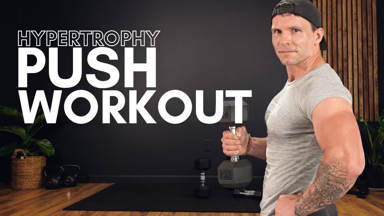 DUMBBELL CHEST, SHOULDERS & TRICEPS WORKOUT (Build Muscle at Home)