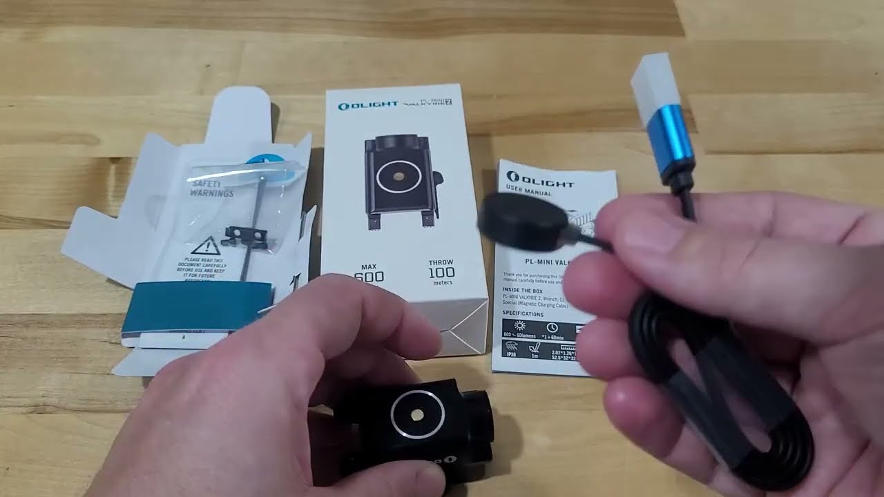 Обзор компактного охотничьего фонаря OLIGHT PL Mini 2 Valkyrie 600 люмен с магнитной зарядкой и U...