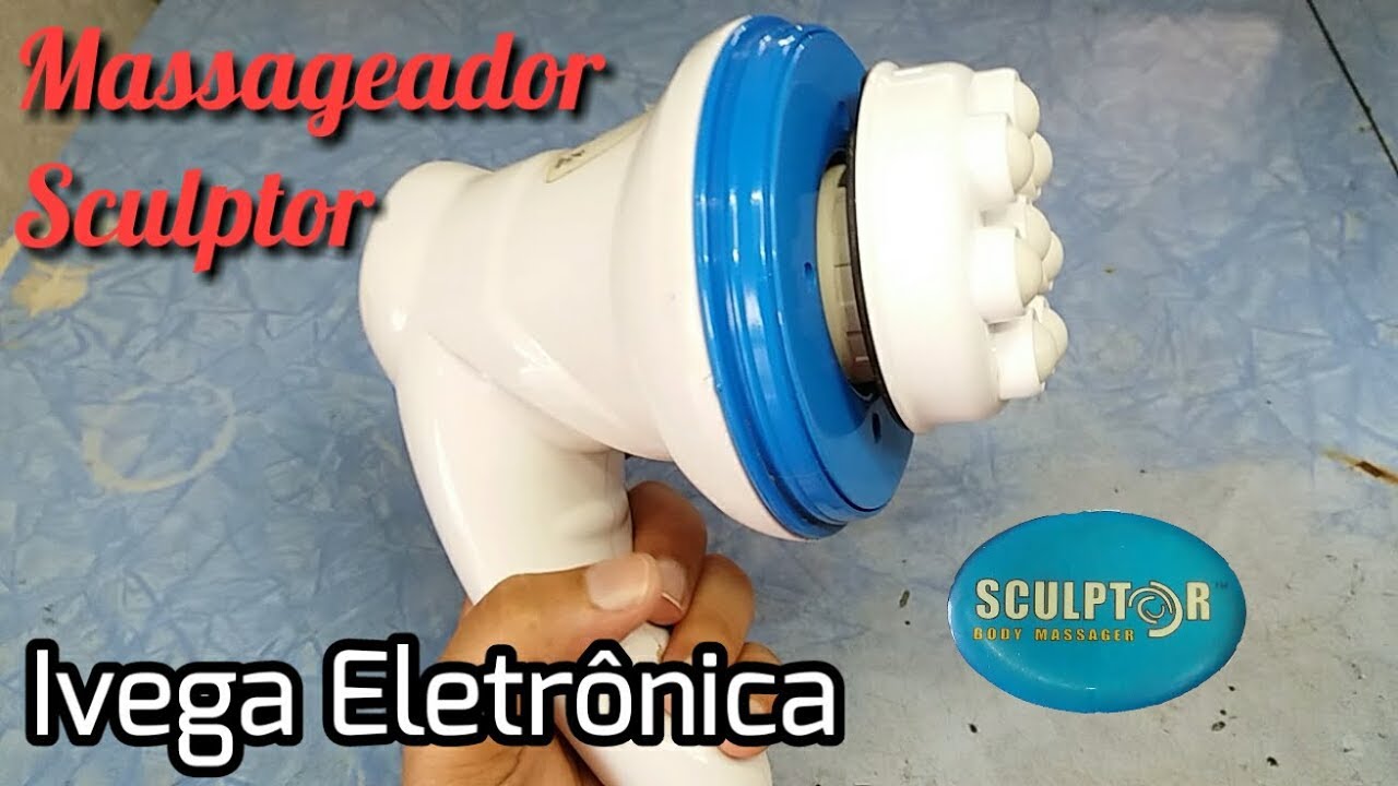 Massageador sculptor, como abrir, não liga, com esquema na descrição