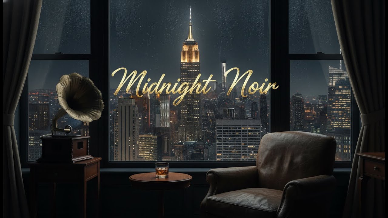 1940s Classic Jazz 🎻 Elegant City Night Ambience: Old Money Aesthetic for Focus, Sleep & Study